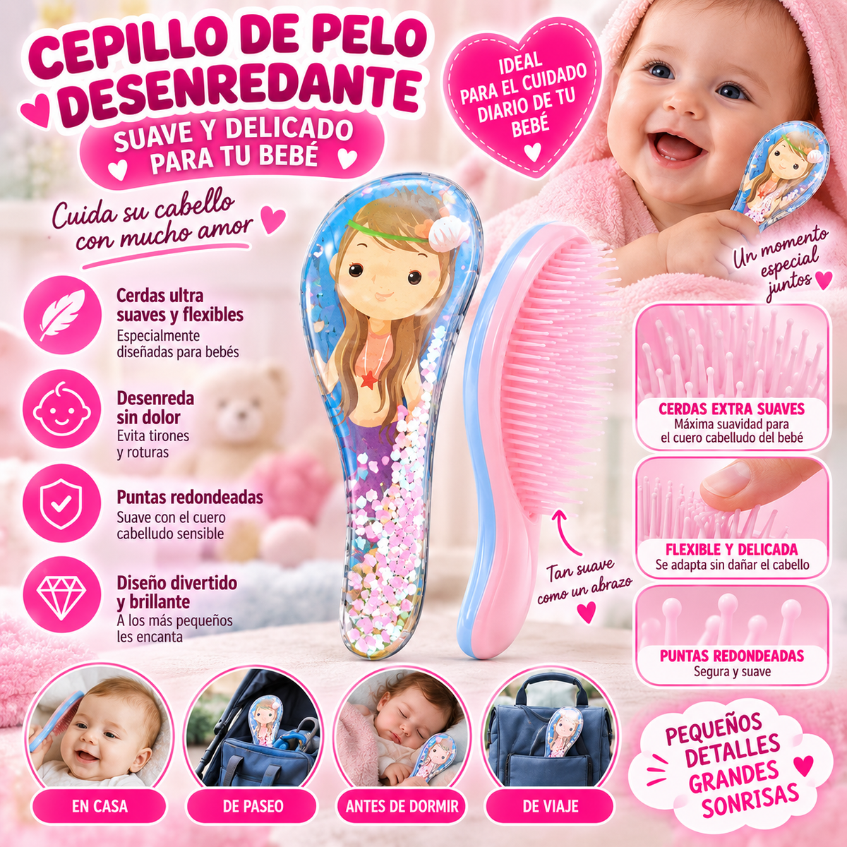 Kit Bebé Princesa – 6 Productos Esenciales para el Día a Día 👑💗