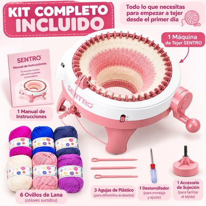 Máquina de Tejer Circular 48 Agujas + Kit Completo