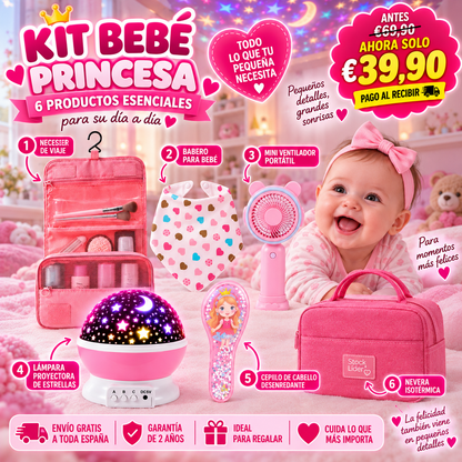Kit Bebé Princesa – 6 Productos Esenciales para el Día a Día 👑💗