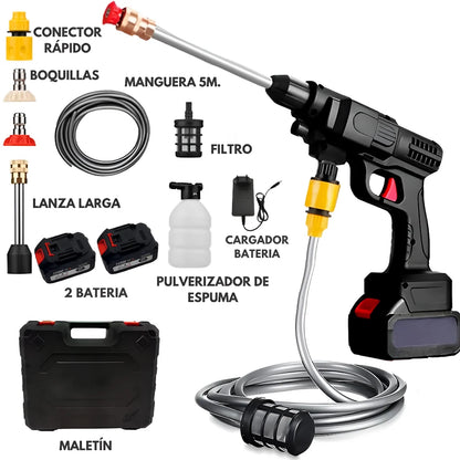 Pistola de Chorro de Alta Presión Inalámbrica – Limpieza Potente y Portátil
