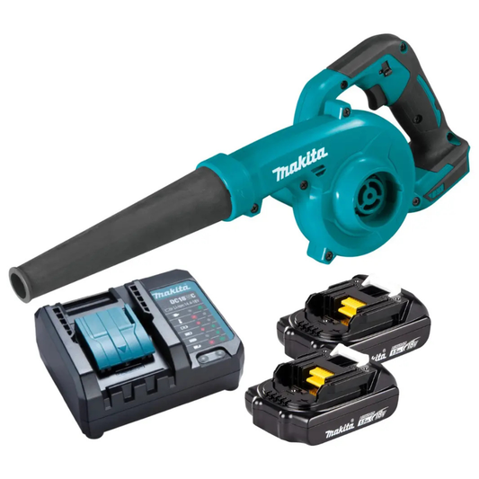 Soplador Inalámbrico Makita DUB185Z 18V – Kit Completo con 2 Baterías y Cargador  Copiar título