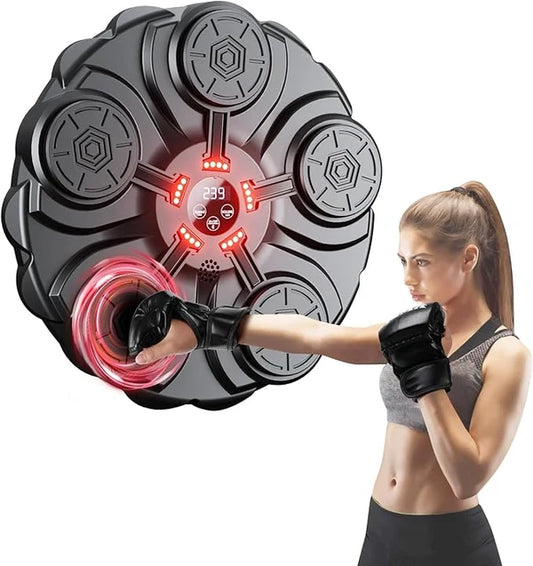 Máquina de boxeo musical + Par de guantes de boxeo