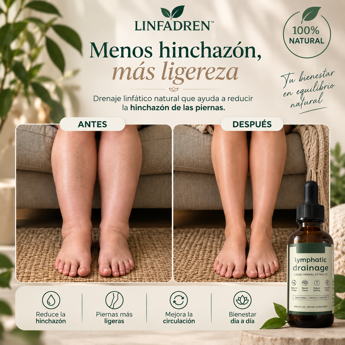 Lymphatic Drainage – Gotas de Drenaje Linfático Natural | 60 ml