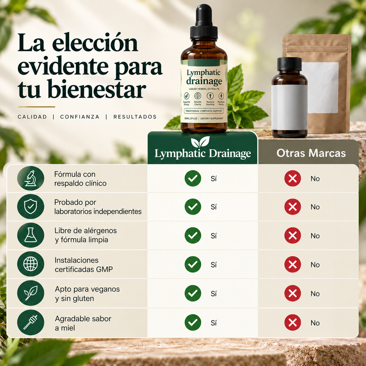 Lymphatic Drainage – Gotas de Drenaje Linfático Natural | 60 ml